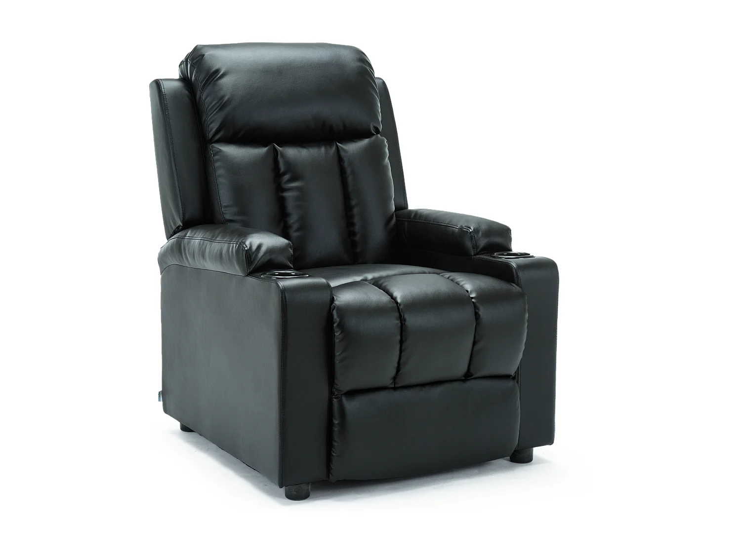 Studio Bonded Leather Recliner w Drink Holders Sofa Chair