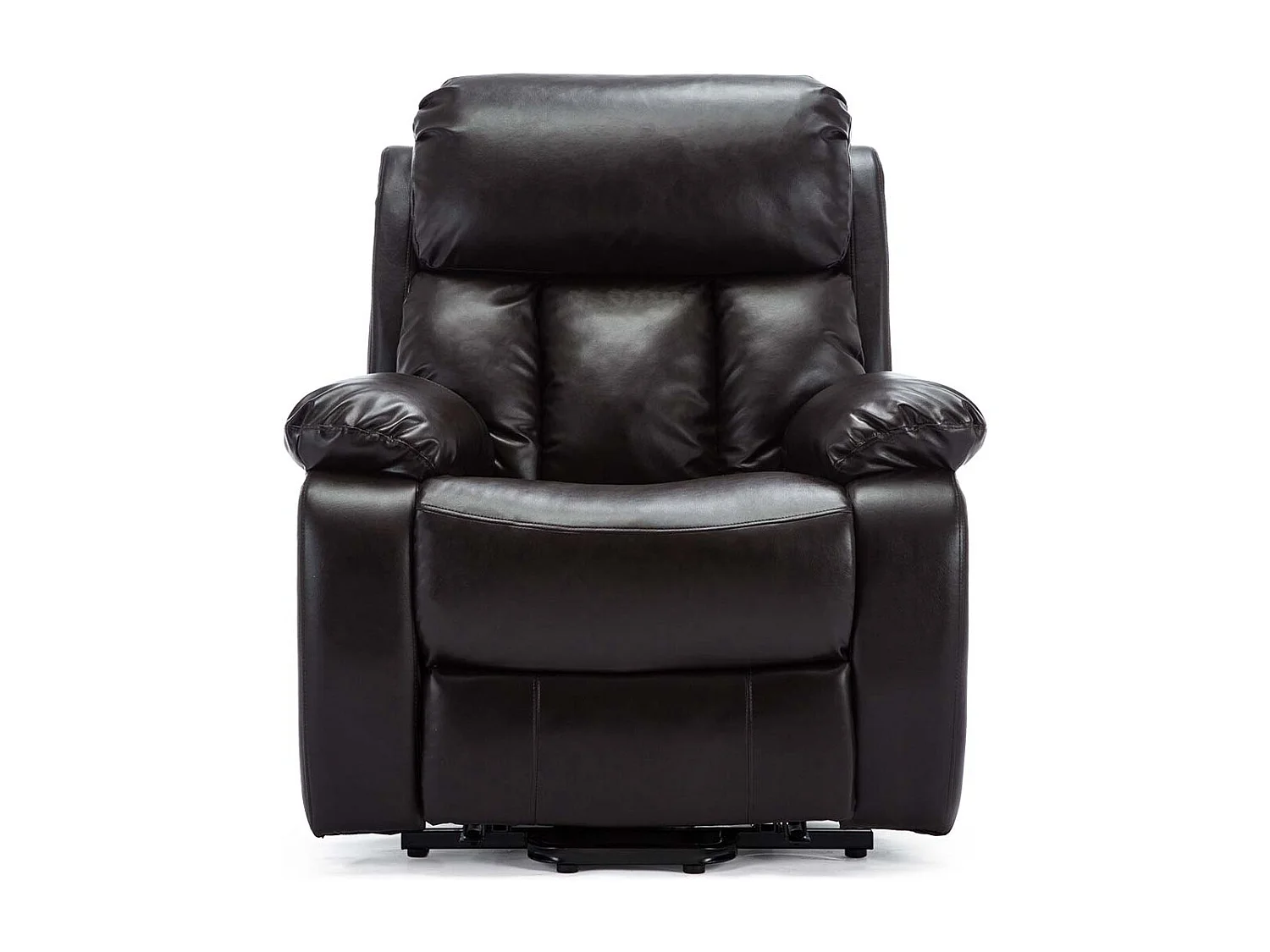 Chester Dual Motor Rise Recliner Heat and Massage Bonded Leather Chair