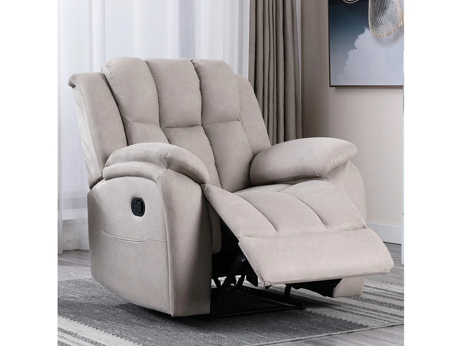 Brookline Manual Technology Fabric Recliner Gaming Lounge Sofa Chair