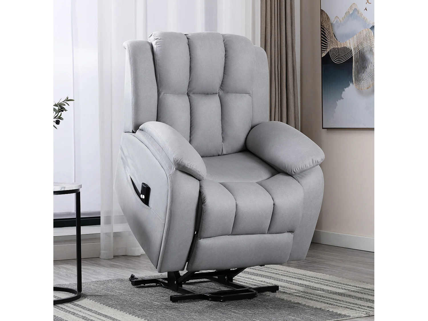Brookline Electric Technology Fabric Single Motor Rise Recliner Chair