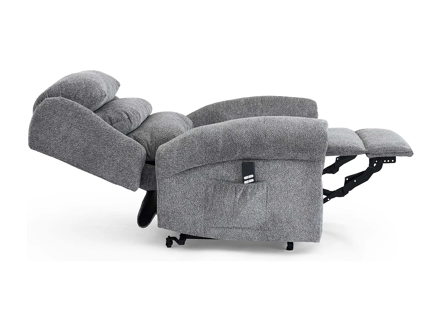 Belvoir Grey Fabric Dual Motor Mobility Rise Recliner Chair