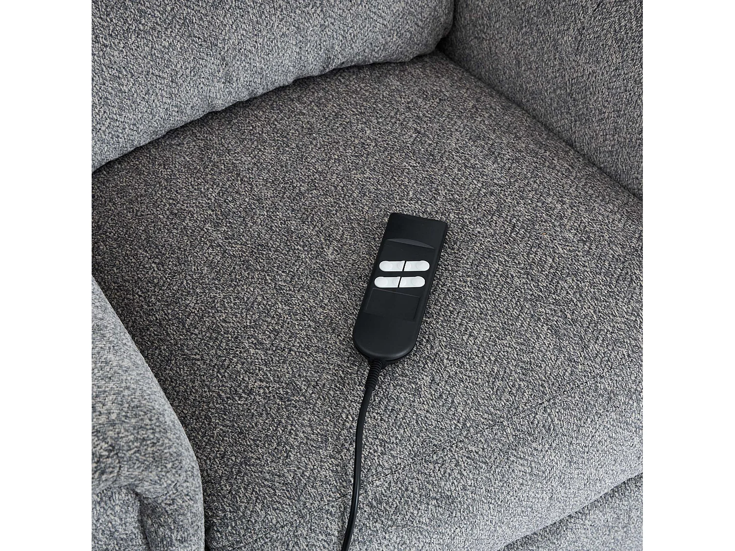 Belvoir Grey Fabric Dual Motor Mobility Rise Recliner Chair