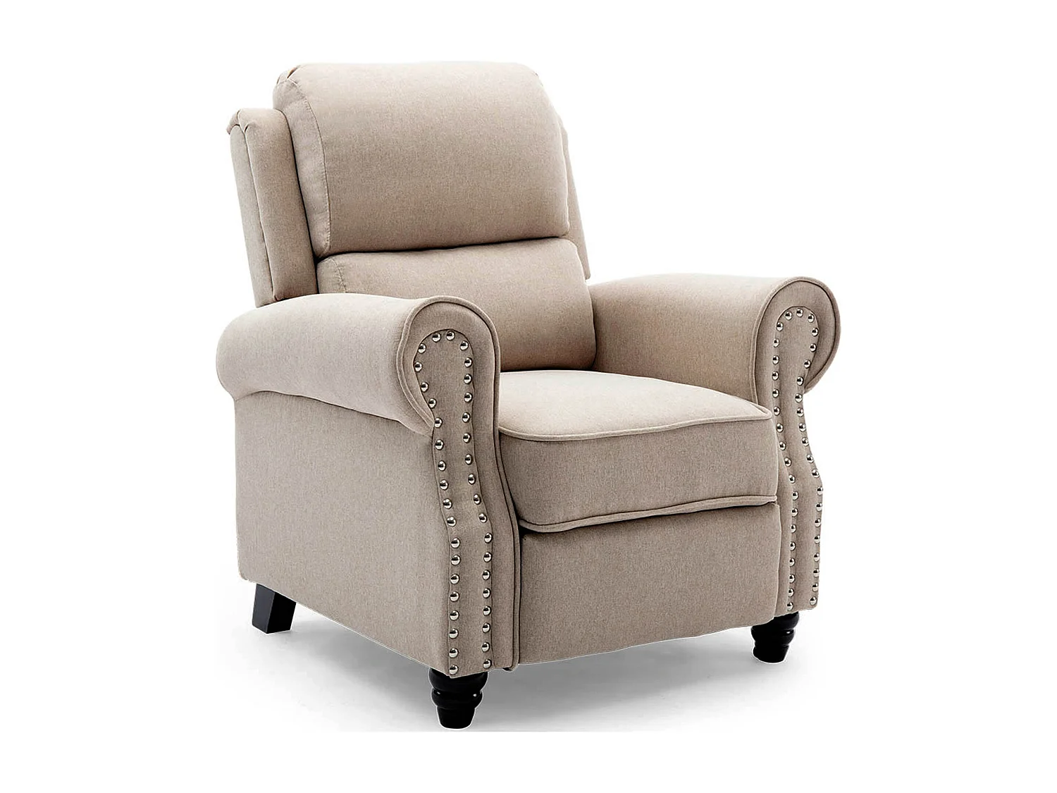 Duxford Fabric Pushback Recliner Armchair Sofa Occasional Chair
