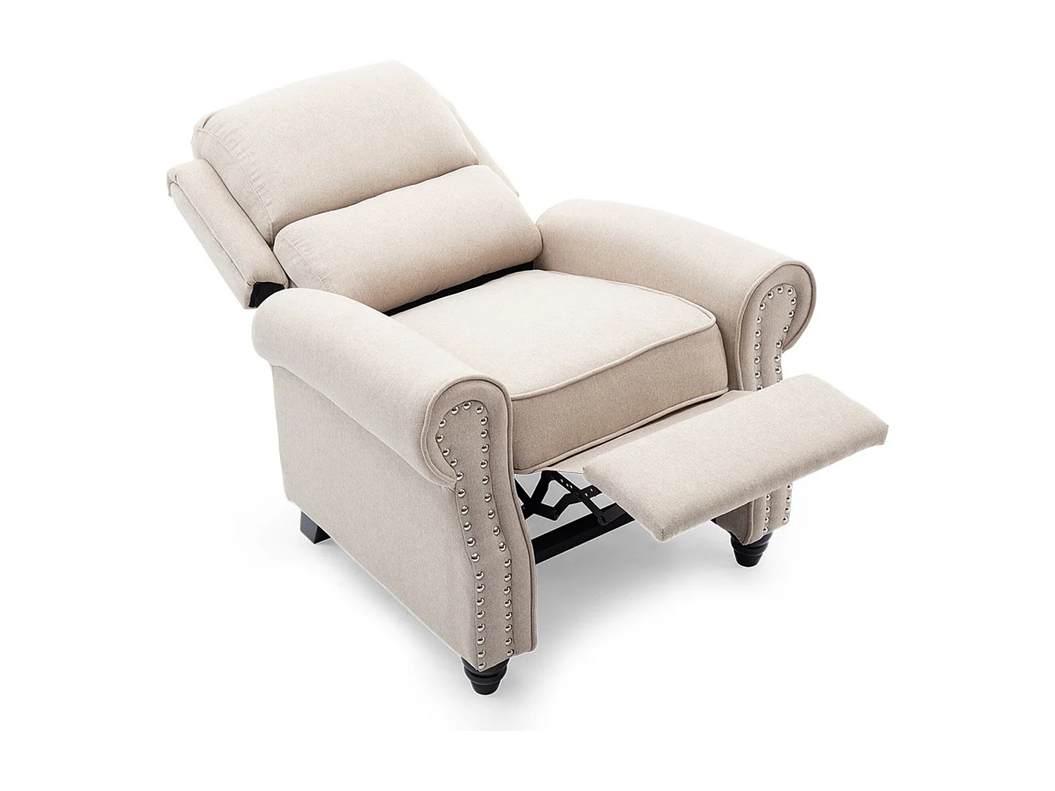 Duxford Fabric Pushback Recliner Armchair Sofa Occasional Chair