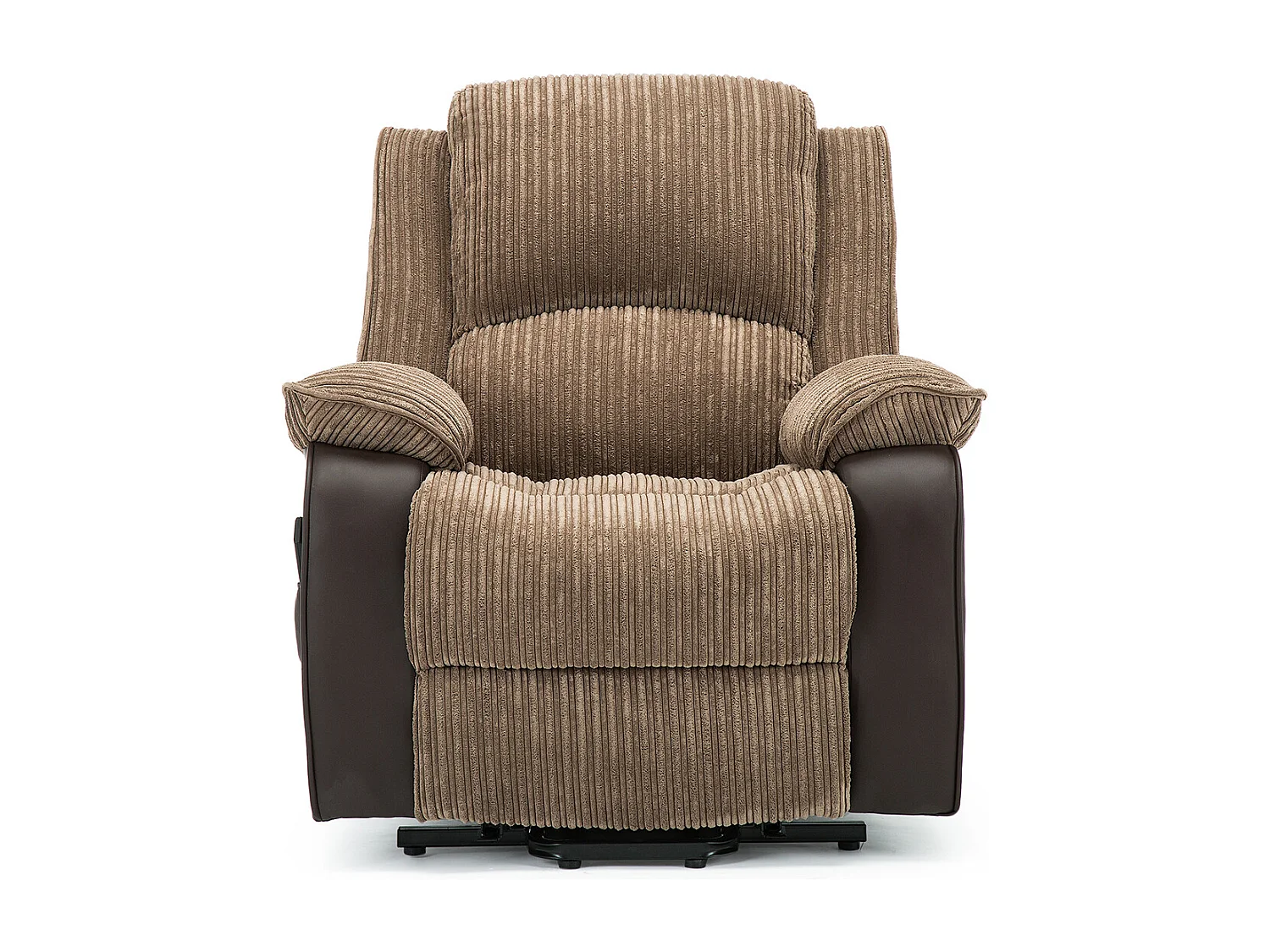 Postana Single Motor Electric Rise Recliner Jumbo Cord Fabric Chair