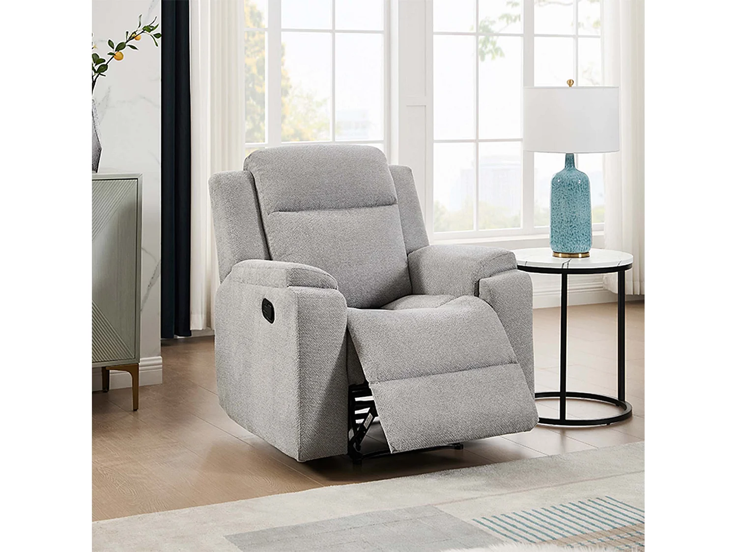 Orka 1 Seater Fabric Manual Recliner Chair