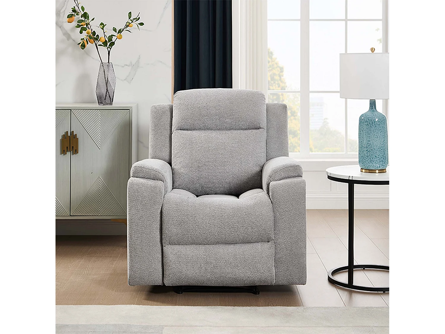 Orka 1 Seater Fabric Manual Recliner Chair