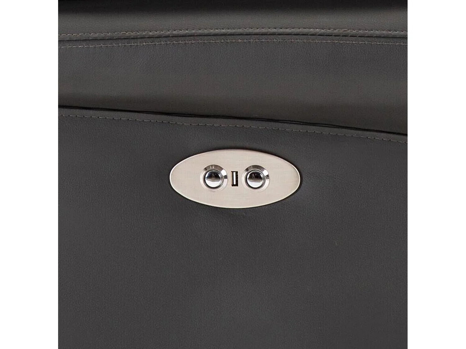 Electric Recliner Chair Wingback Design & USB Port In Bonded Leather