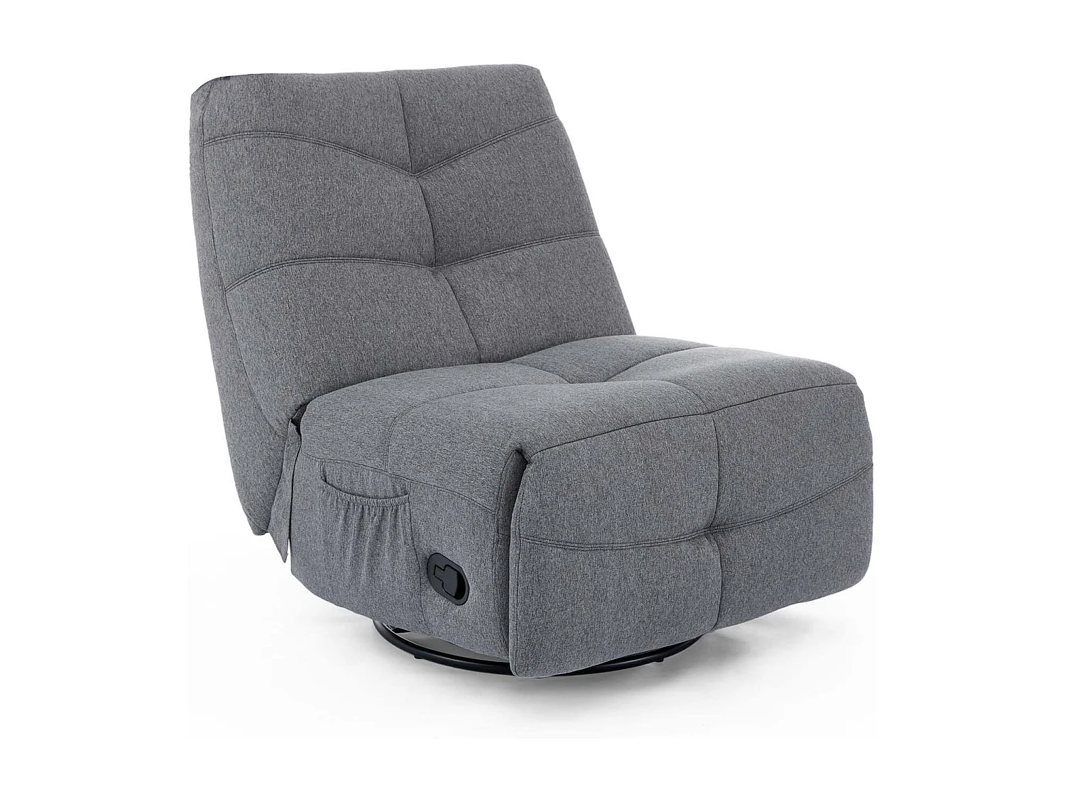 Austin Swivel & Rocker Manual Fabric Recliner Chair Grey