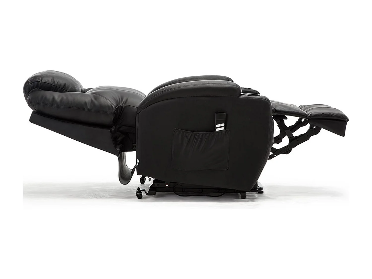 Cinemo Dual Motor Rise Recliner Bonded Leather Heat & Massage Chair