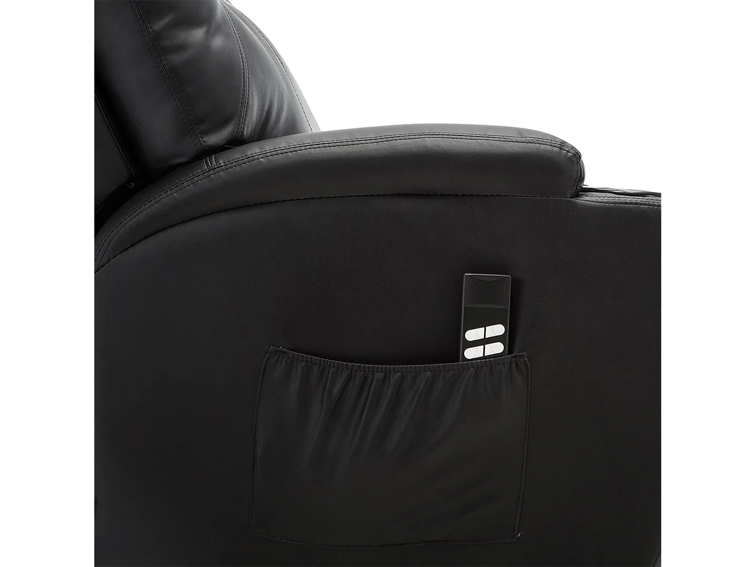 Cinemo Dual Motor Rise Recliner Bonded Leather Heat & Massage Chair