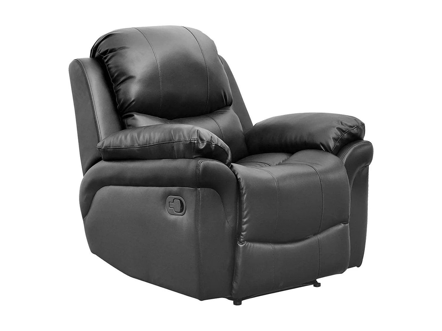Madison Bonded Leather Manual Recliner Sofa Home Lounge Chair