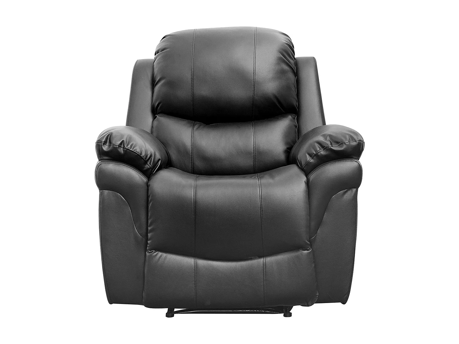 Madison Bonded Leather Manual Recliner Sofa Home Lounge Chair