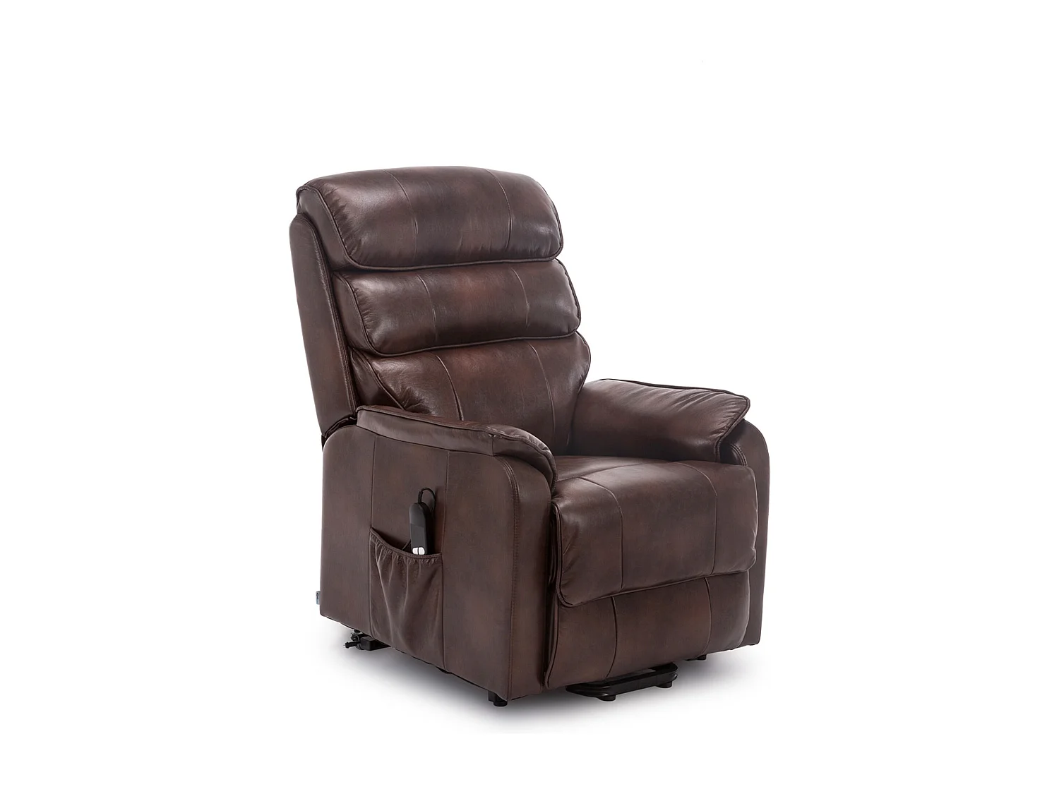 Buckingham Single Motor Electric Rise Recliner Bonded Leather Chair