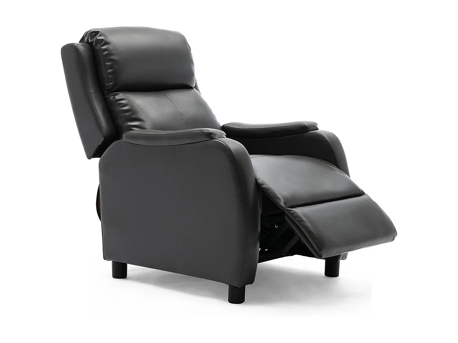Churwell Bonded Leather Pushback Recliner Armchair Sofa Cinema Chair