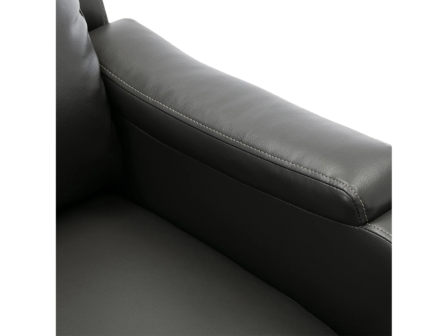 Churwell Bonded Leather Pushback Recliner Armchair Sofa Cinema Chair