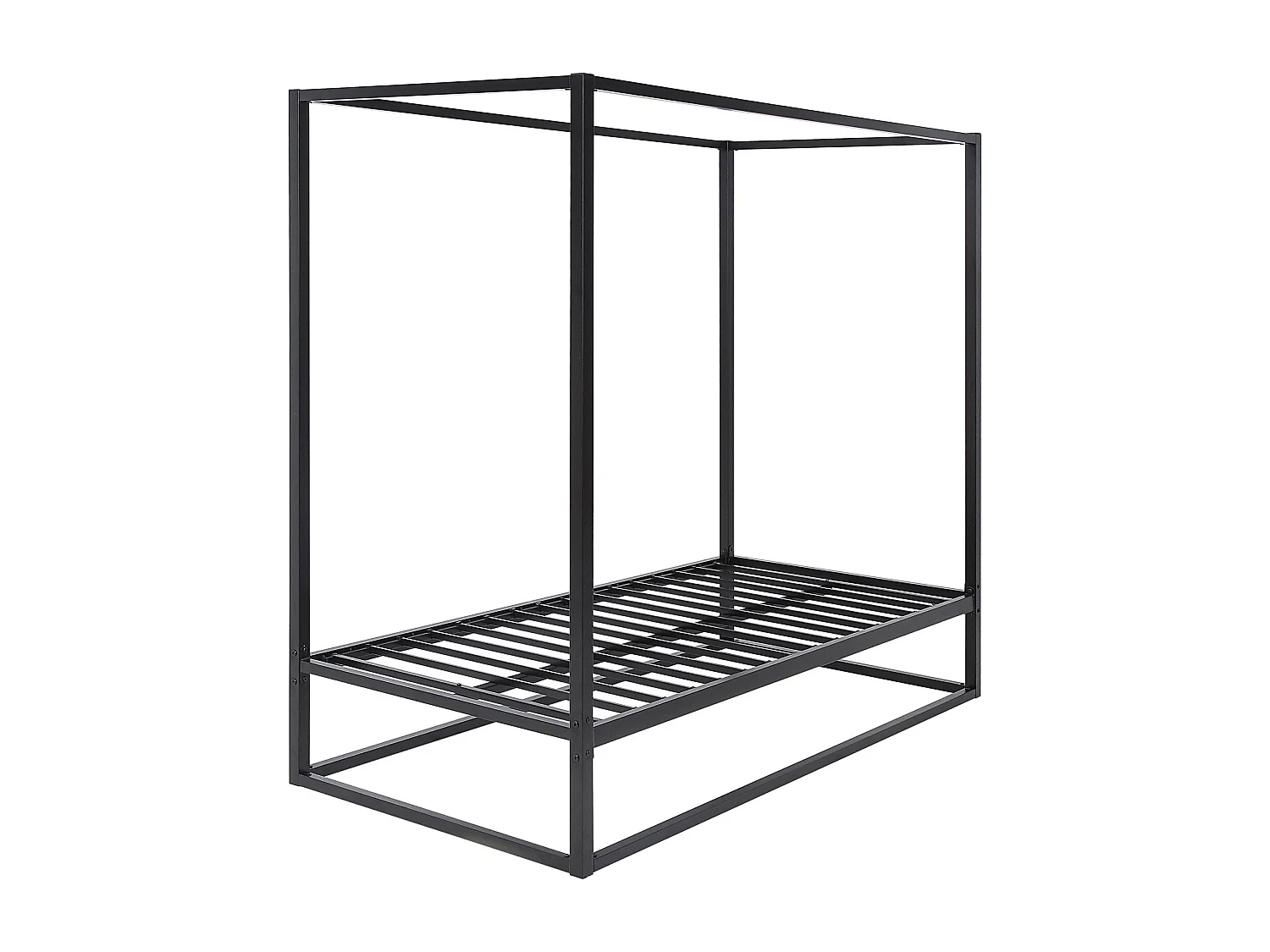 Ashwell Modern Four 4 Poster Metal Bed Frame