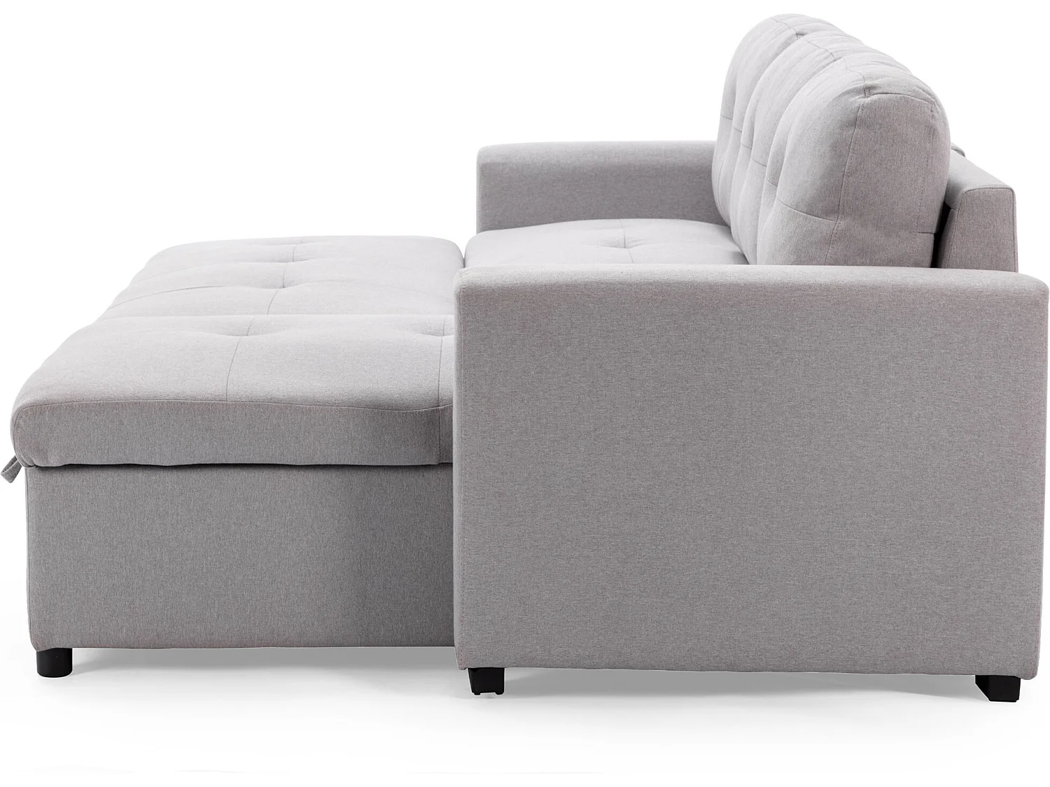 Newport Fabric Corner 3 Seater Sofa Bed w Storage Left or Right Side