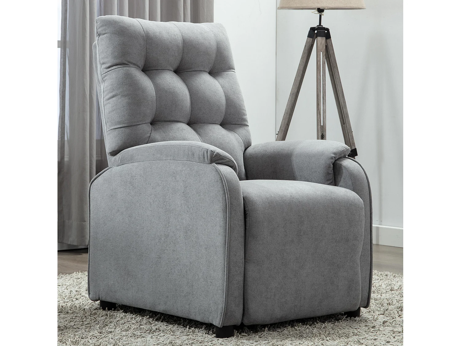 Charlbury Fabric Pushback Recliner Armchair Sofa Fireside Chair