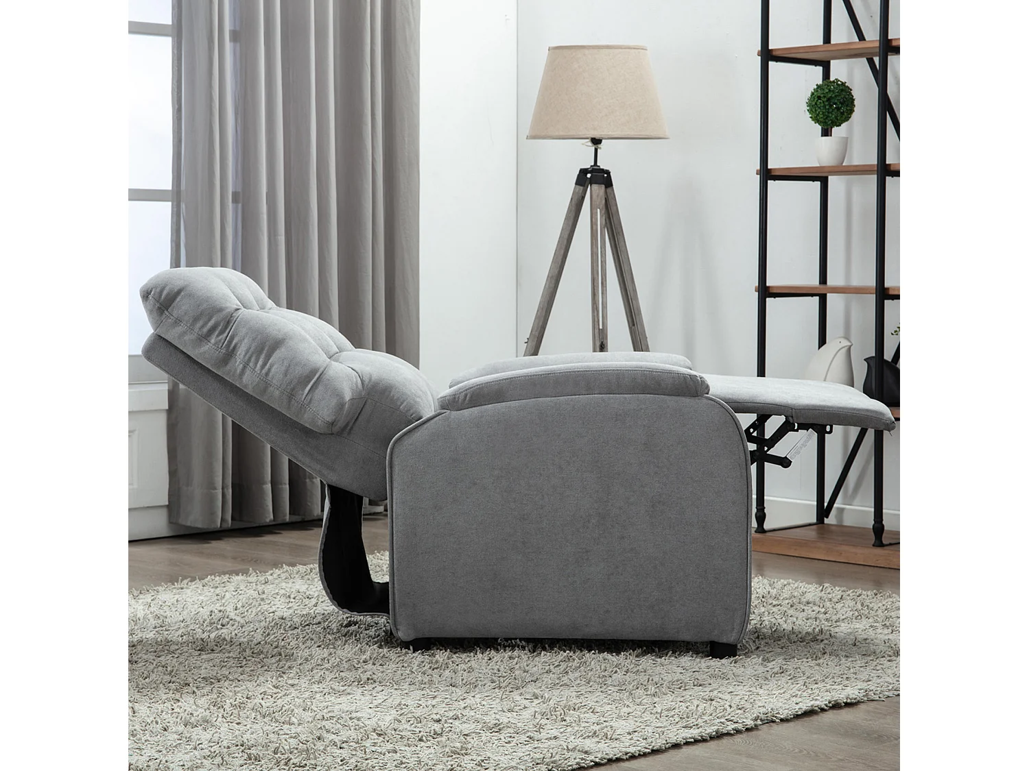 Charlbury Fabric Pushback Recliner Armchair Sofa Fireside Chair