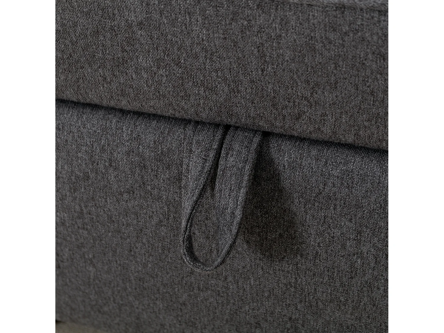 Hudson 2-Seater Sofa Bed Linen Fabric with Cup Holders