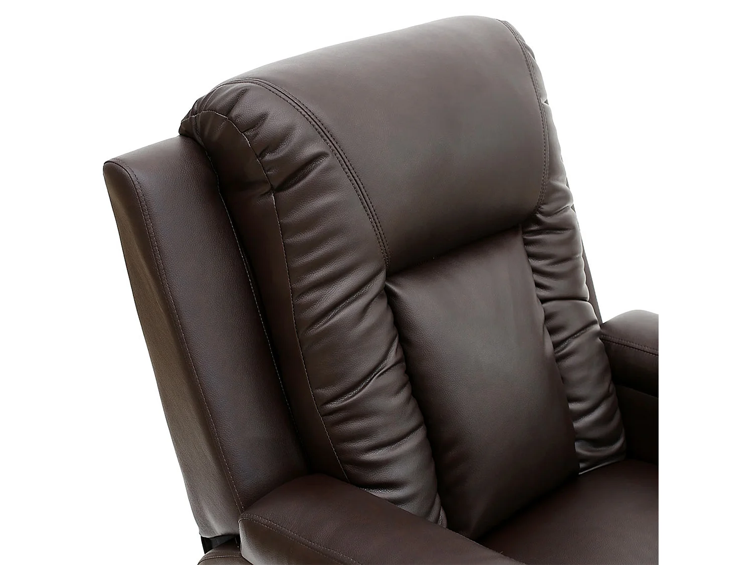 Oscar Pushback Recliner Bonded Leather w Cupholders Chair
