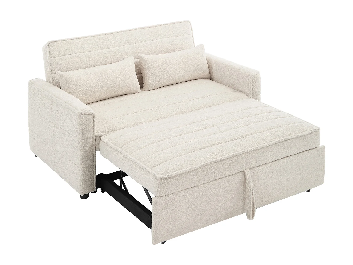 Jasper Pull Out Clic Clac Sofa Bed 2 Seater in Boucle