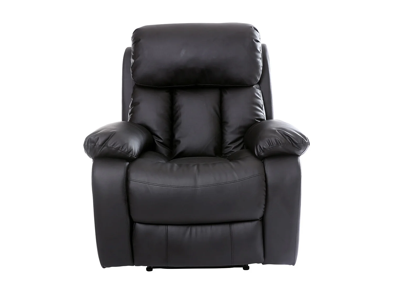 Chester Bonded Leather Manual Recliner Chair with Heat And Massage