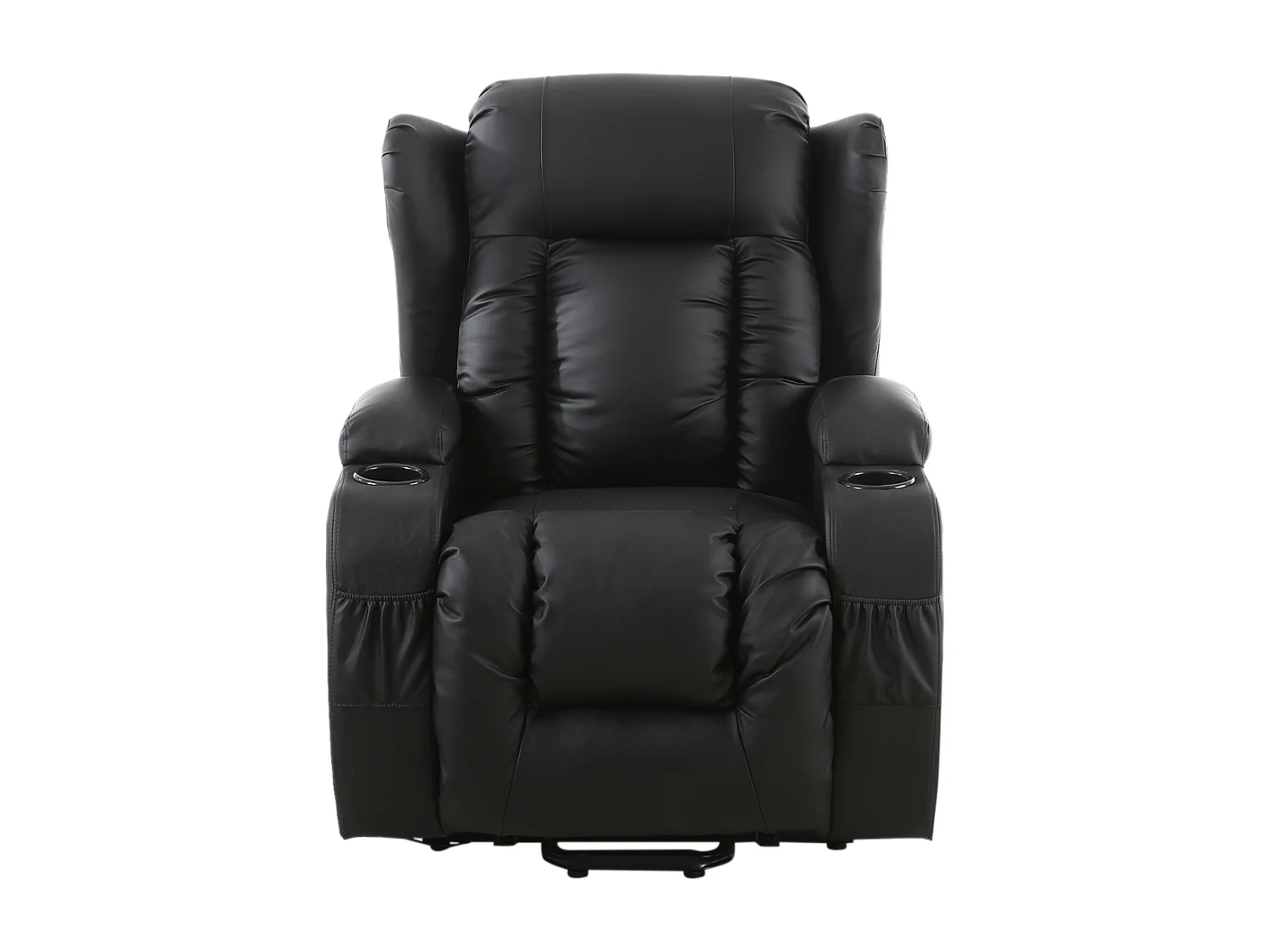 Caesar Single Motor Rise Recliner Bonded Leather Heat & Massage Chair