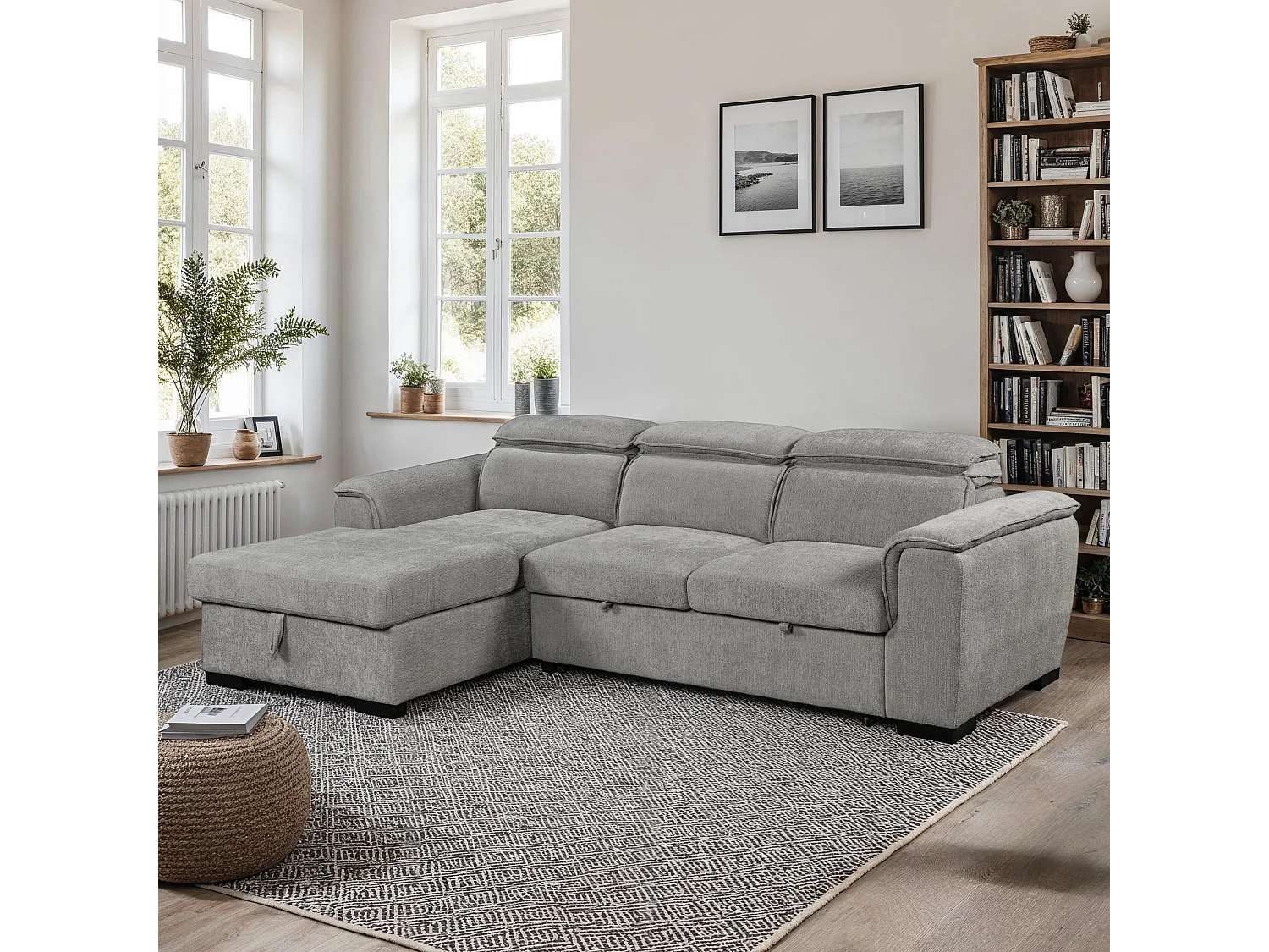 Tivoli 3 Seater Fabric Pull Out Sofa Bed