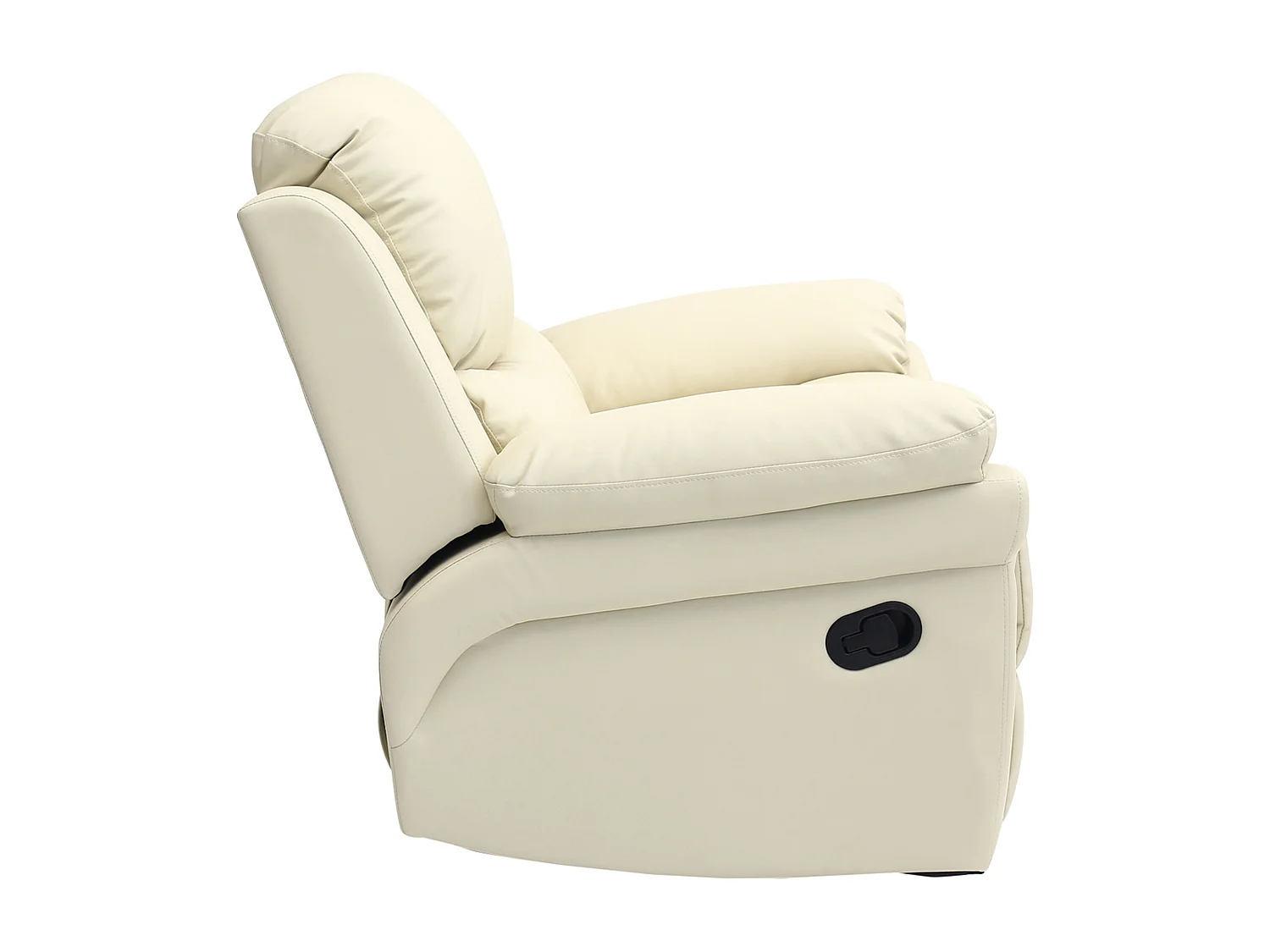 Madison Bonded Leather Manual Recliner Sofa Home Lounge Chair