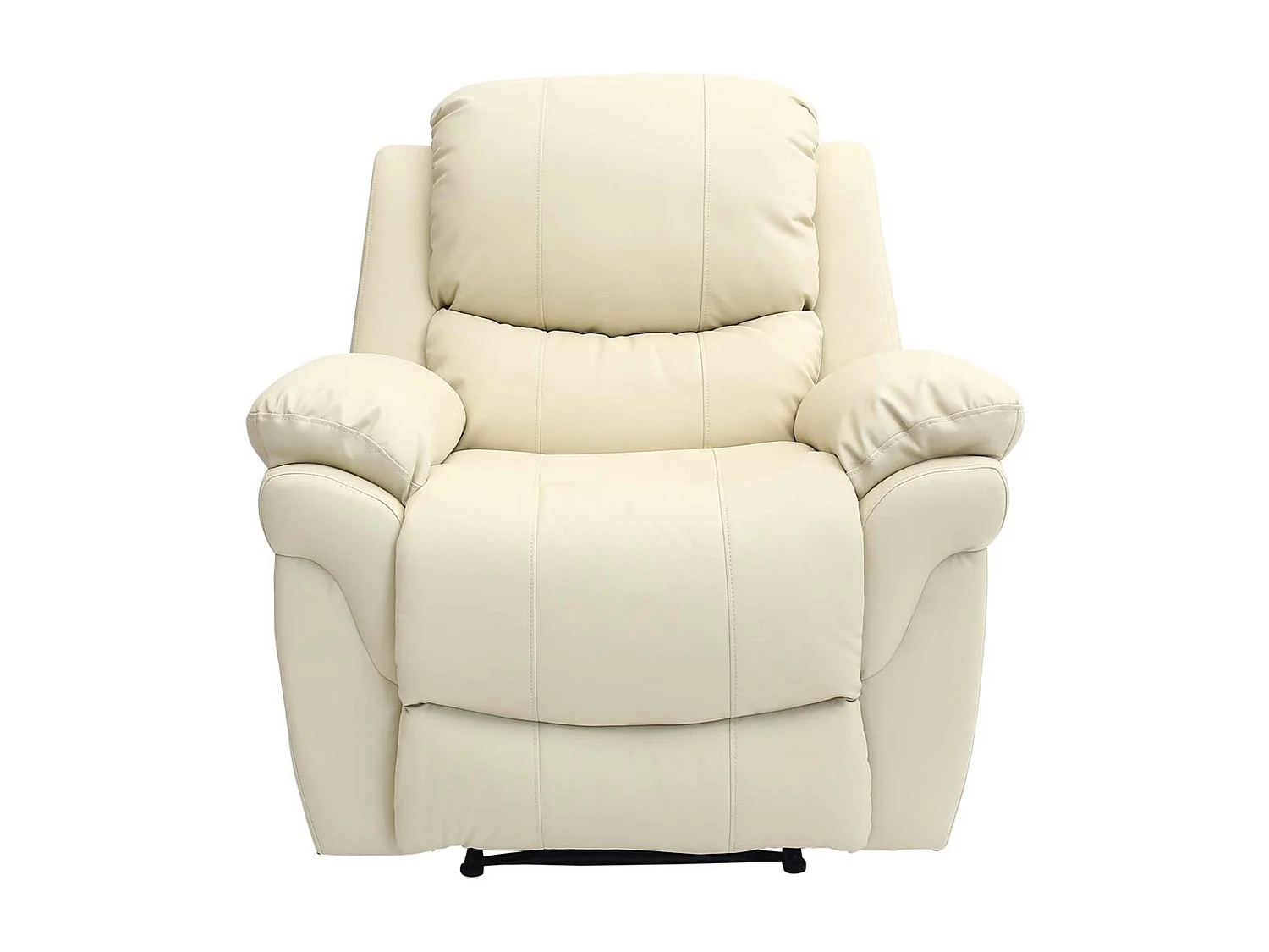 Madison Bonded Leather Manual Recliner Sofa Home Lounge Chair