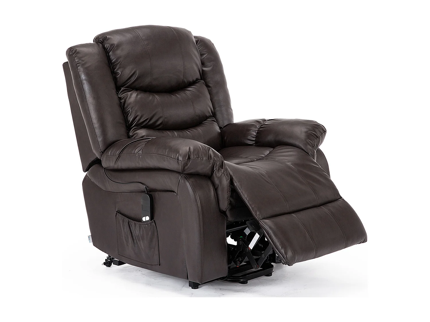 Seattle Electric Single Motor Rise Recliner Bonded Leather Chair