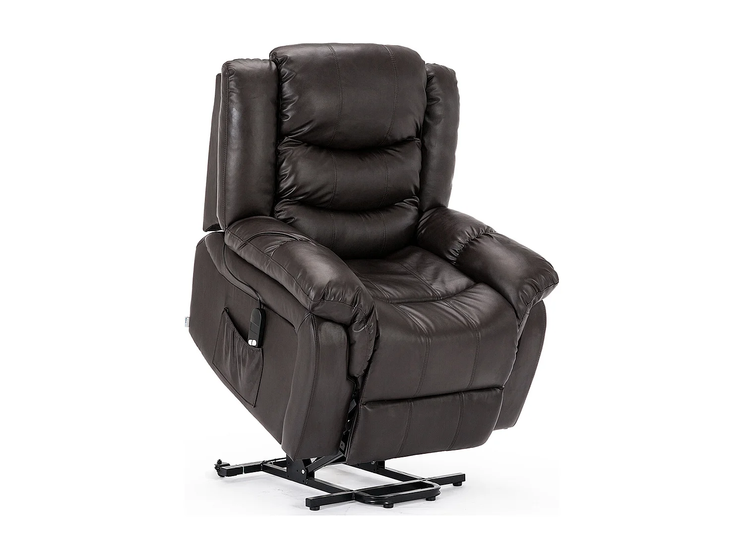 Seattle Electric Single Motor Rise Recliner Bonded Leather Chair