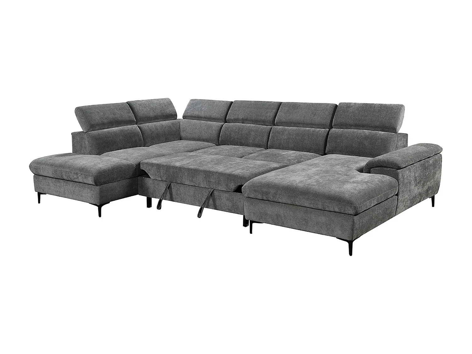 Leon Fabric Pull Out Corner Sofa Bed