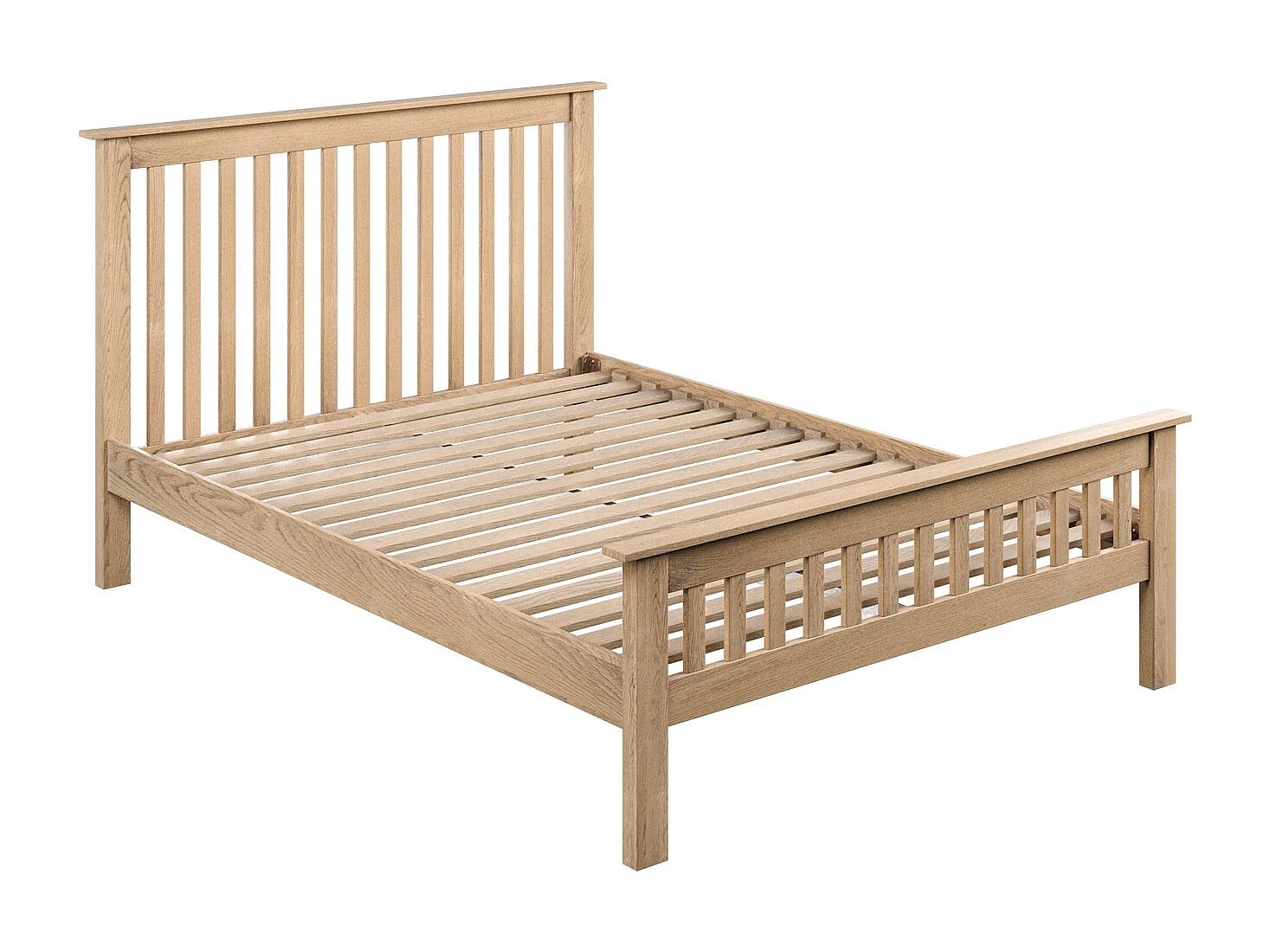Pitlochry Solid Wooden Oak Shaker Style Bed Frame