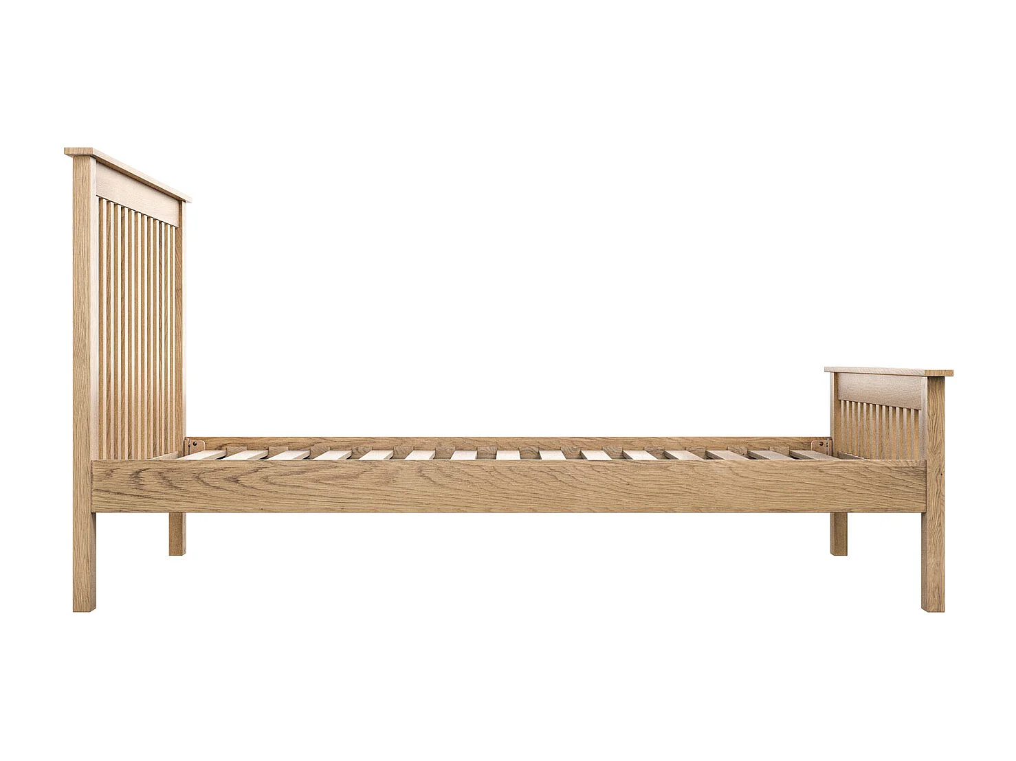 Pitlochry Solid Wooden Oak Shaker Style Bed Frame