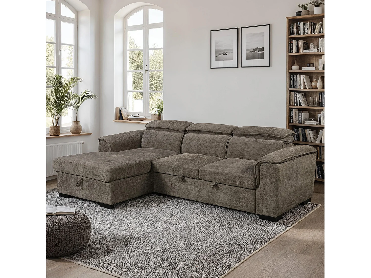 Tivoli 3 Seater Fabric Pull Out Sofa Bed