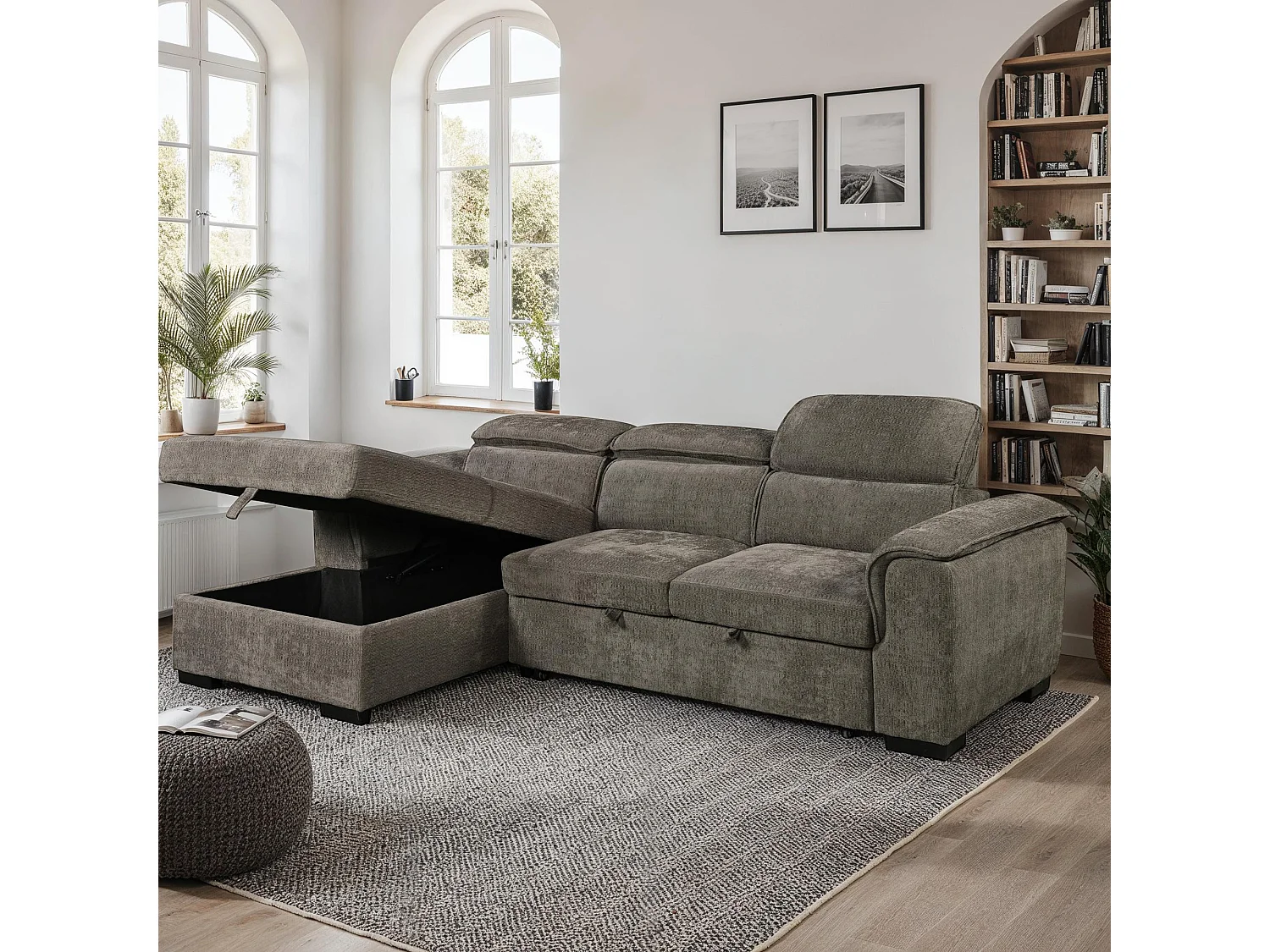 Tivoli 3 Seater Fabric Pull Out Sofa Bed