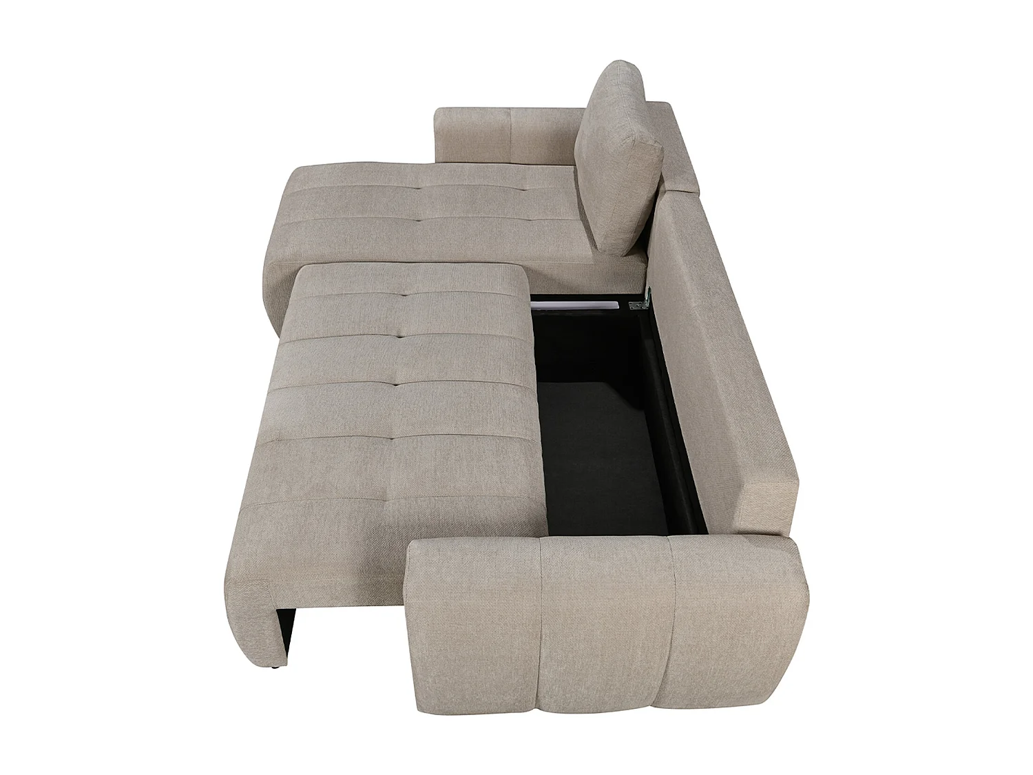 Vienna 3 Seater Fabric Pull Out Sofa Bed
