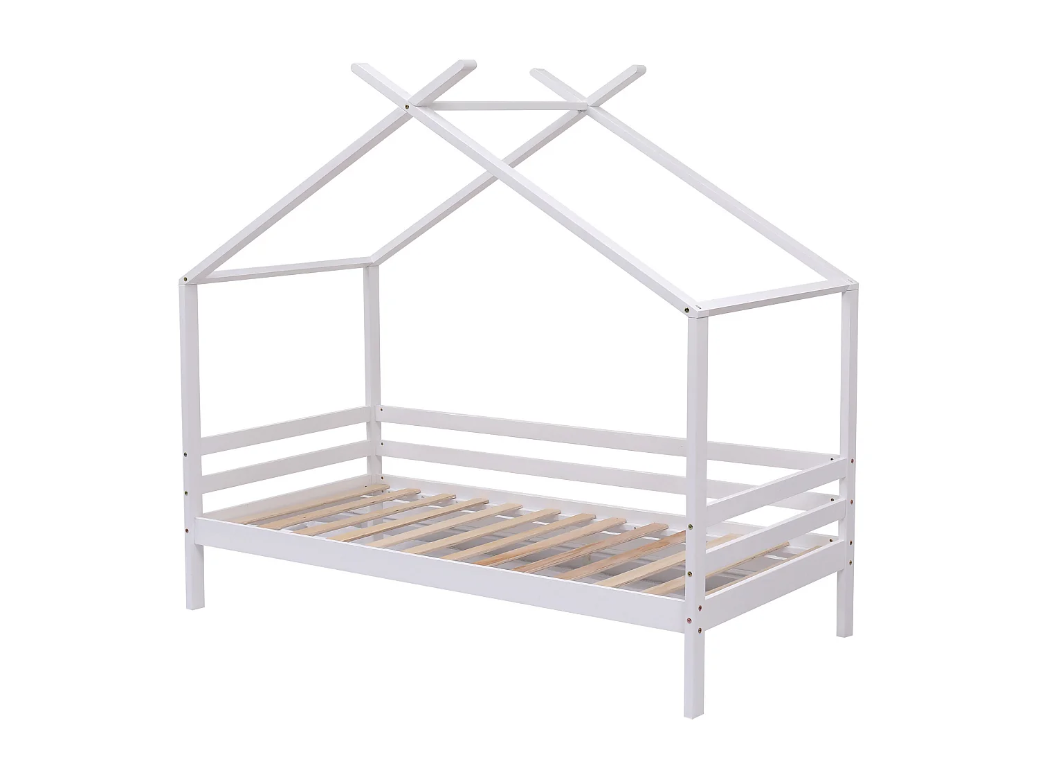 Teddy Kids Childrens Wooden House Treehouse Single Bed Frame