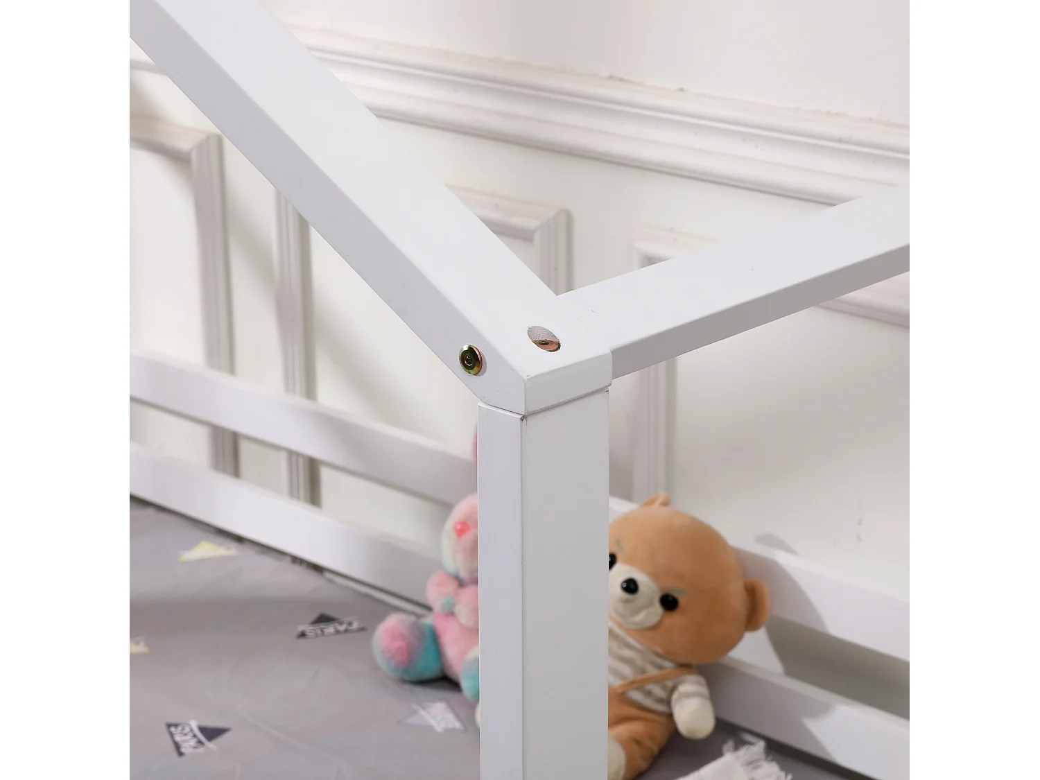 Teddy Kids Childrens Wooden House Treehouse Single Bed Frame