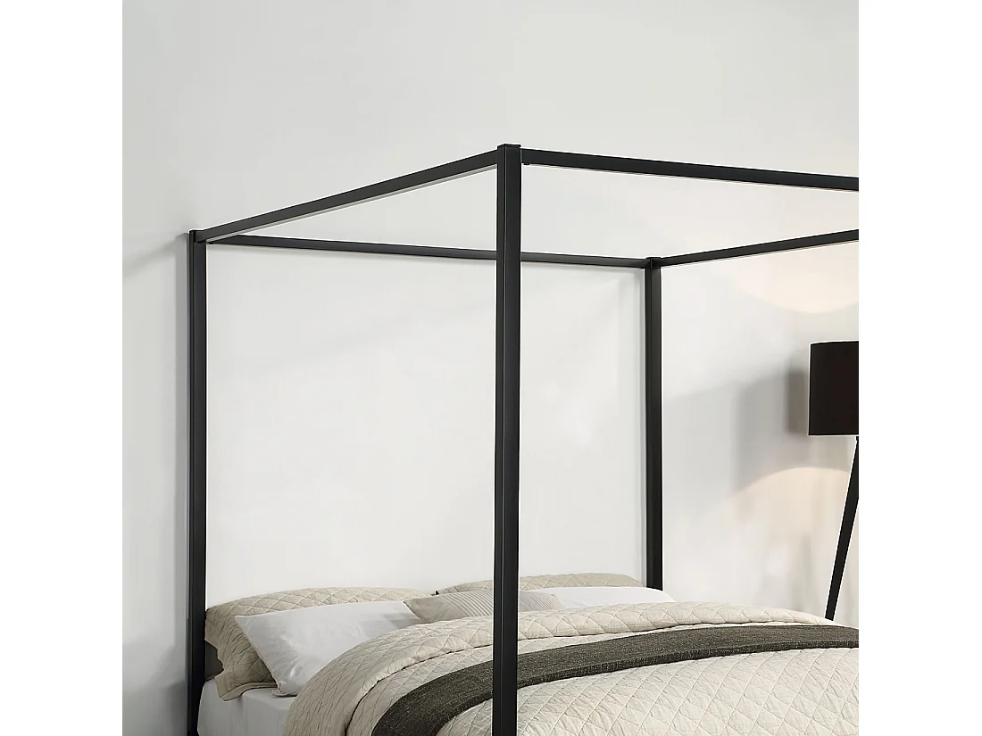 Ashwell Modern Four 4 Poster Metal Bed Frame