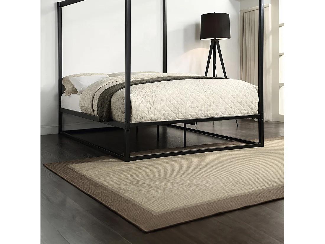 Ashwell Modern Four 4 Poster Metal Bed Frame