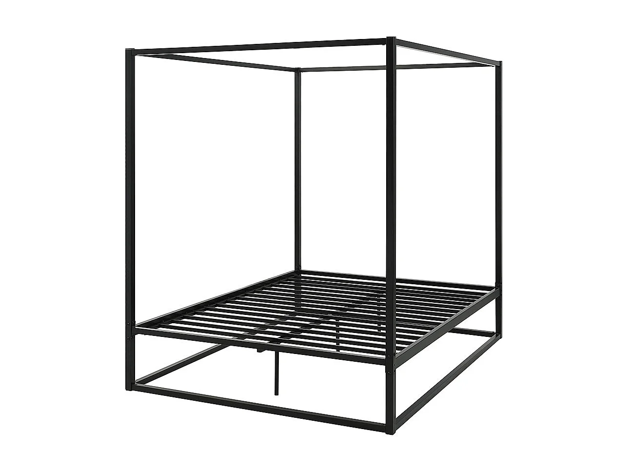 Ashwell Modern Four 4 Poster Metal Bed Frame