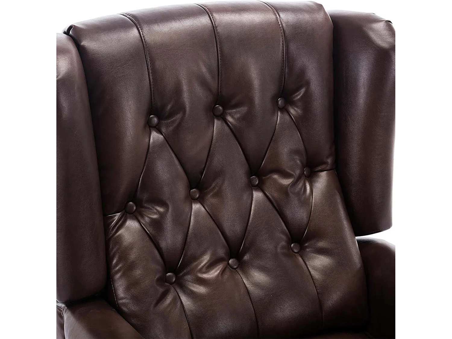 Althorpe Wing Back Recliner Button Back Fireside Leather Chair
