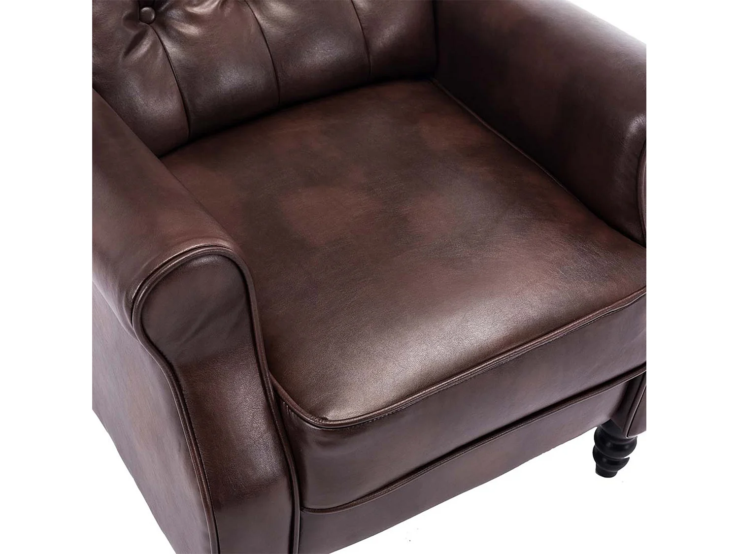Althorpe Wing Back Recliner Button Back Fireside Leather Chair