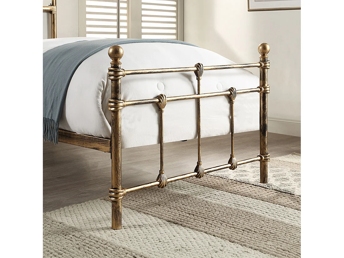 Bayford Traditional Single Metal Bed Frame with Guest Trundle Bed