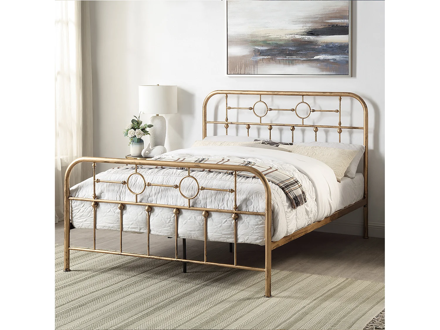Ware Victorian Industrial Design Metal Bed Frame