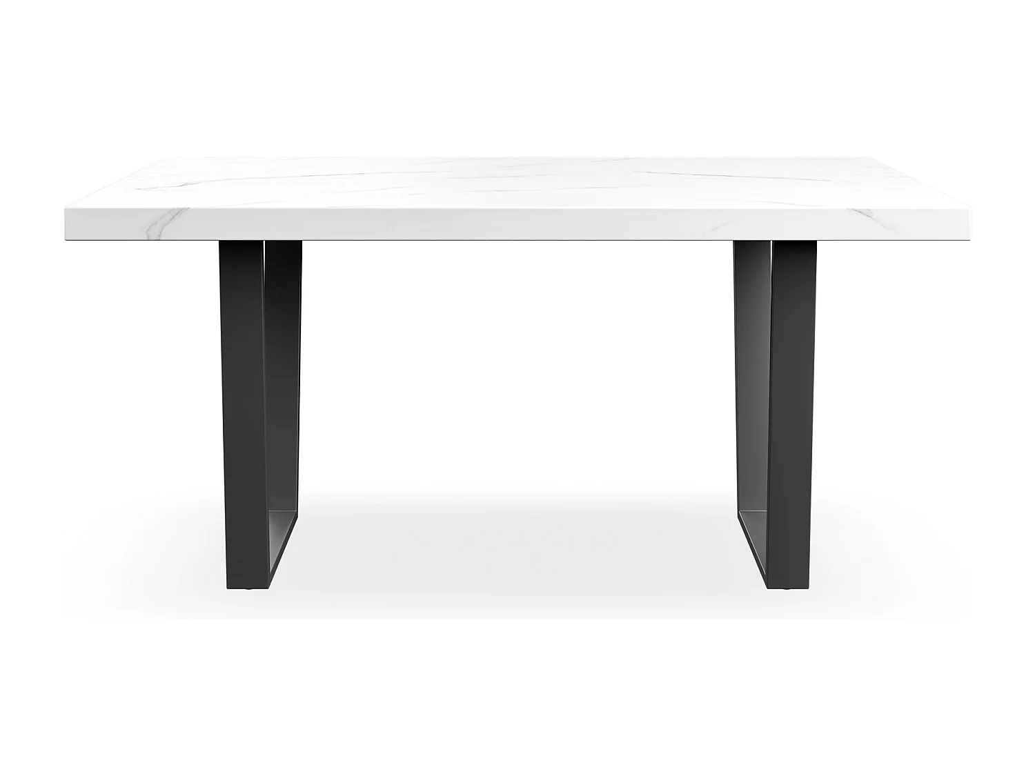 Aria 4-6 Seater Dining Table w Black Legs